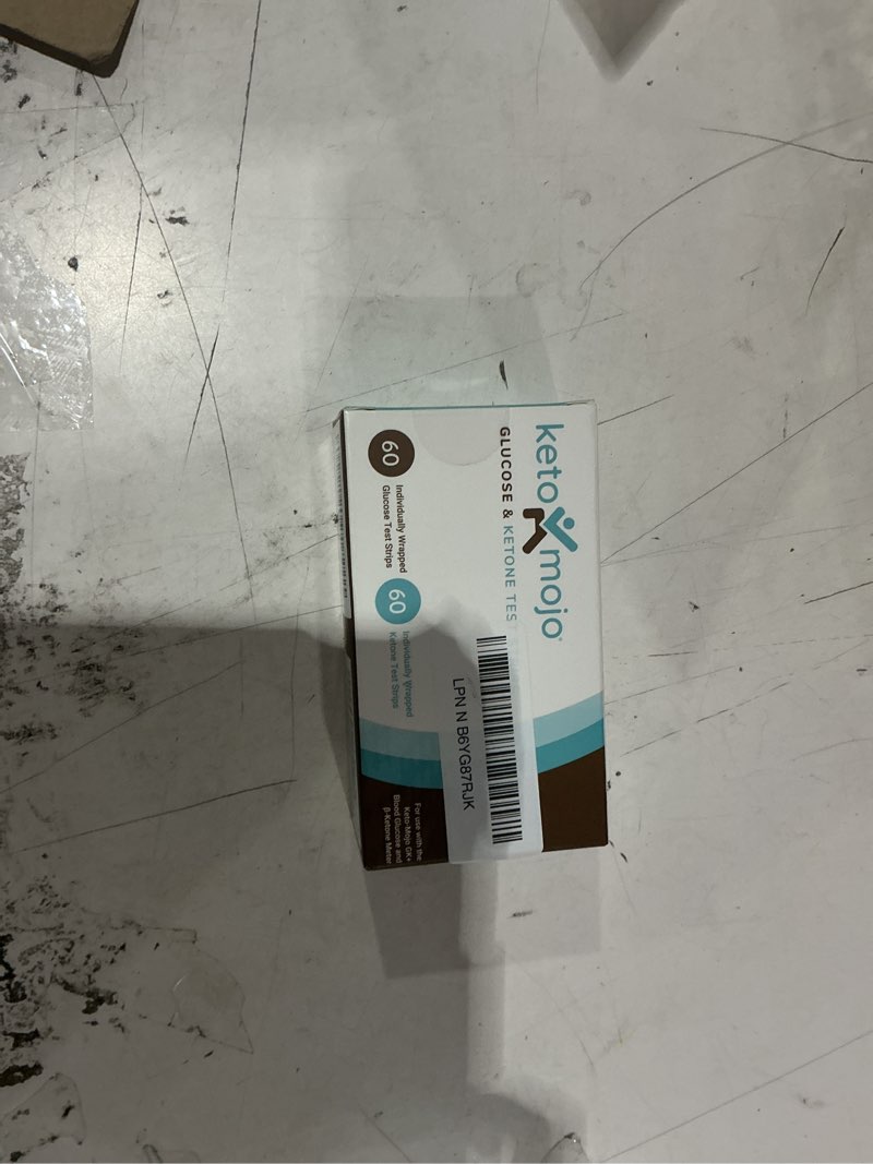 Condition photo showing New/Like New for keto-mojo blood glucose and ketone test strips combo pack | 60 glucose + 60 ketone strips (120 count) | for use only with gk+ meter
