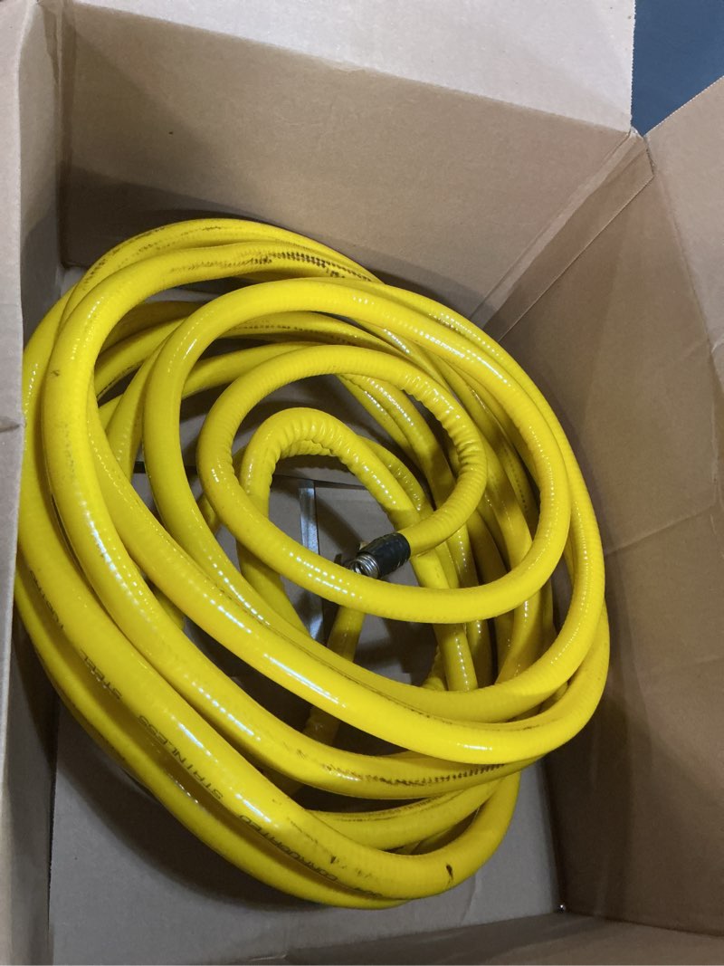 Condition photo showing Good Condition for CSST Corrugated Stainless Steel Tubing 37 Ft 3/4" Flexible Natural Gas Line Pipe Propane Conversion Kit Grill Hose with Male Adapter Fittings