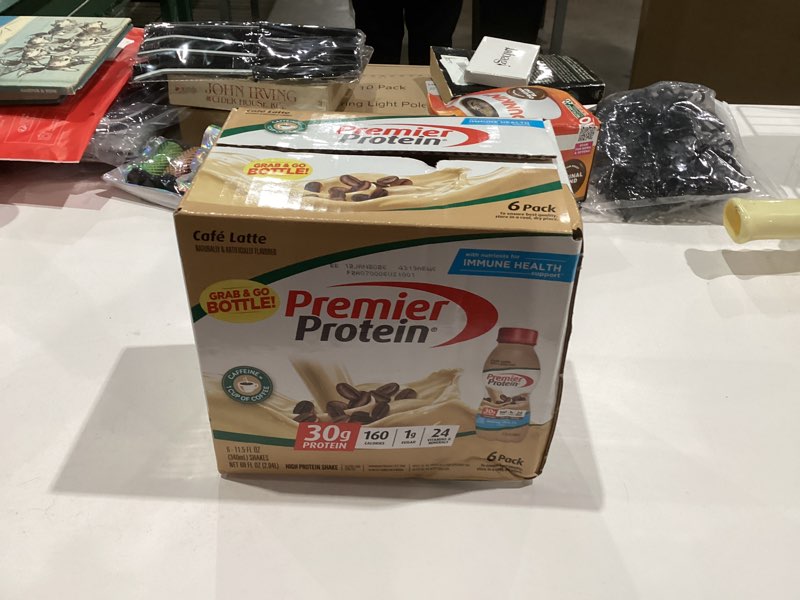 Condition photo showing New/Like New for Premier Protein Shake, Café Latte, 30g Protein, No Added Sugar, 24 Vitamins & Minerals to Support Immune Health, 11.5 fl oz, 6 Pack (Packaging May Vary) Cafe Latte 11.5 Fl Oz (Pack of 6)