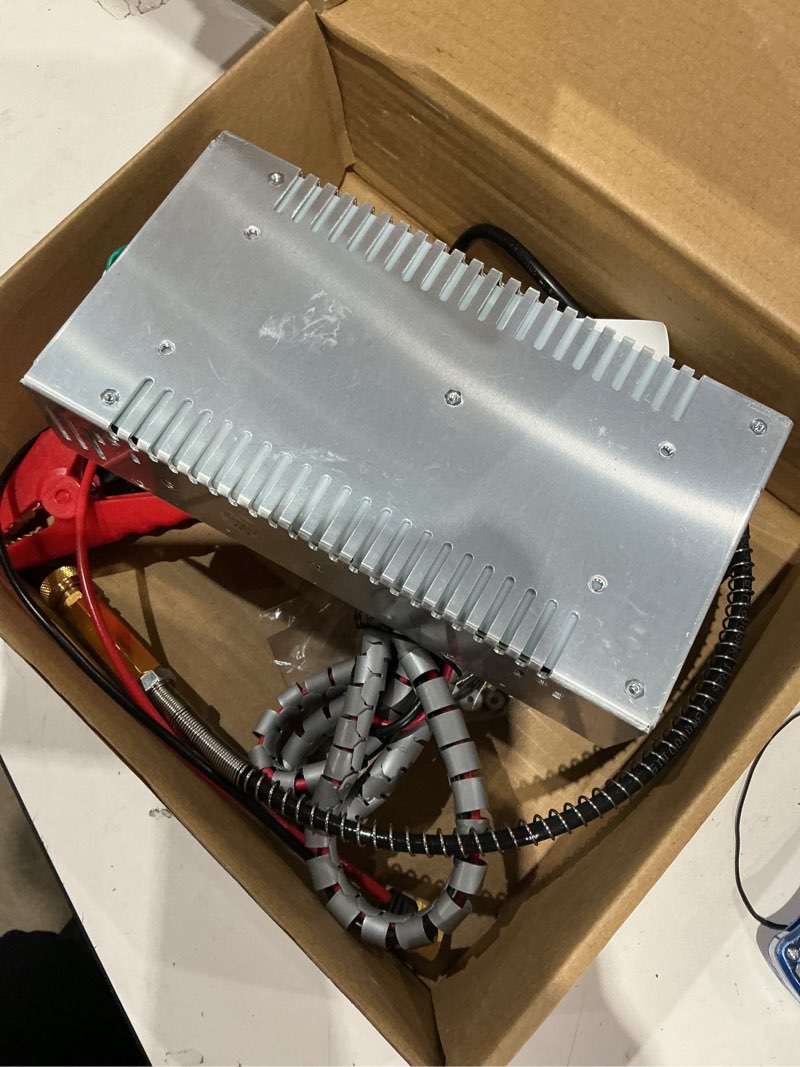 Condition photo showing As Is for air compressor, 30mpa high pressure pump airgun rifle 4500psi portable compressor 110v ac/12v dc oil & water-free manual-stop air rifle