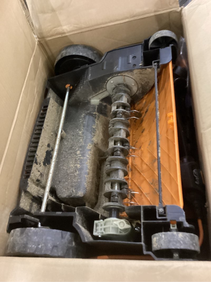 Condition photo showing As Is for LawnMaster GV1314 Electric 15” 13 Amp Dethatcher and Scarifier