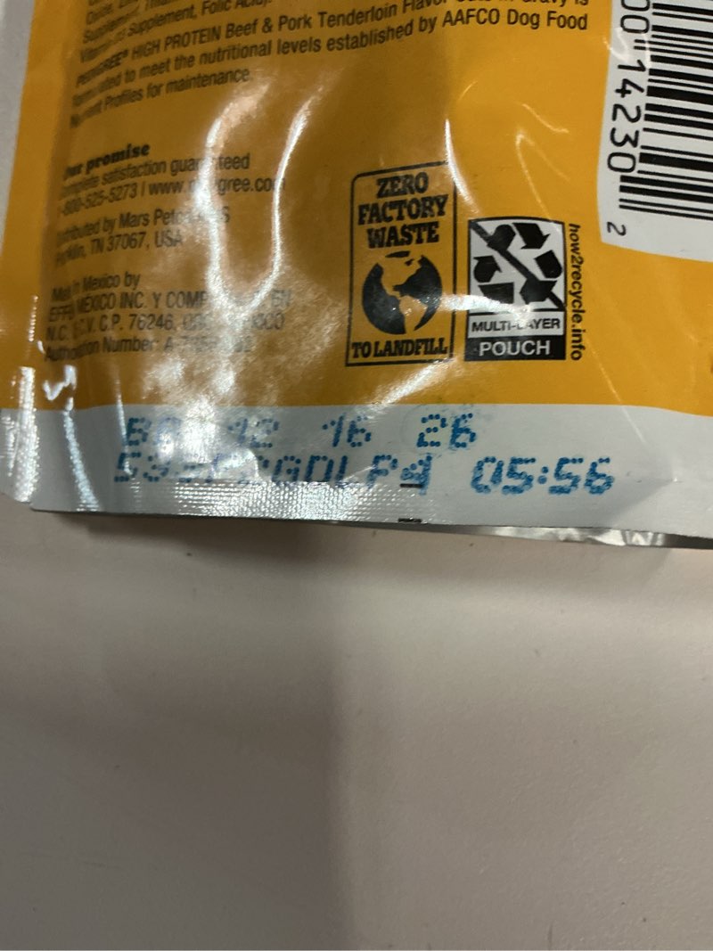 Condition photo showing New/Like New for BB: 12/16/26 Pedigree High Protein Adult Soft Wet Dog Food Variety Pack, 3.5 oz. Pouches, 30 Count Variety Pack 30 Count (Pack of 1)