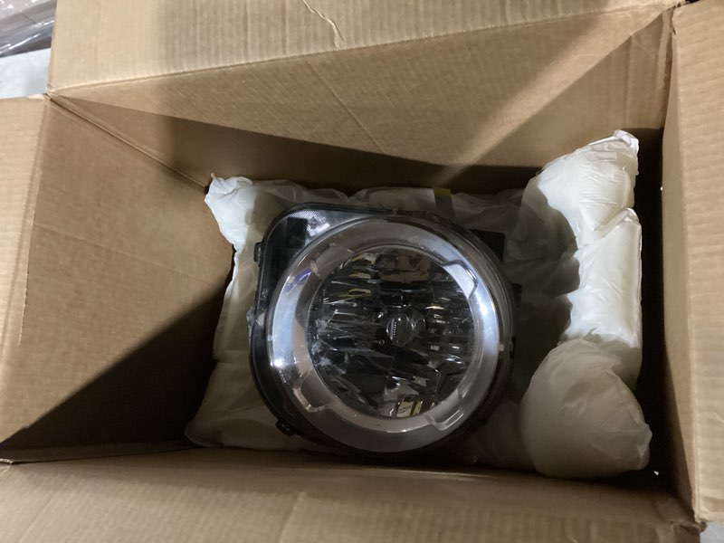Condition photo showing As Is for Front Halogen Headlight Assembly Compatible Left+Right Side Driver & Passenger Head Lights Direct Replacement Headlamps Perfect Match Assy Set for 2019 2020 2021 2022 2023 Jeep Renegade (Left)