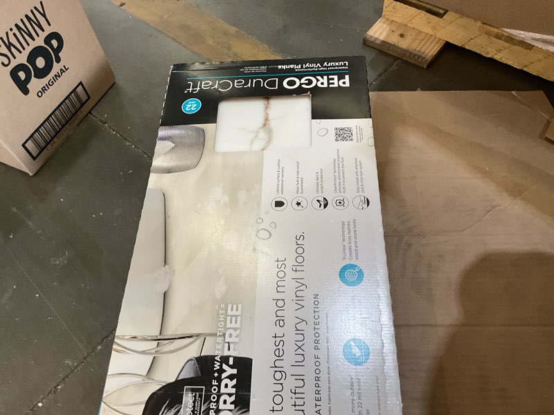 Condition photo showing As Is for pergo duracraft luxury vinyl flooring