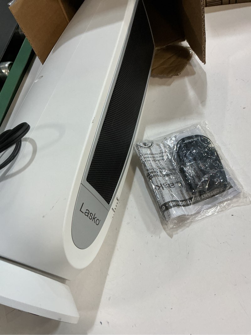 Condition photo showing Good Condition for Lasko 23  1500W Electric Digital Ceramic Tower Space Heater with Remote  White  5165  New