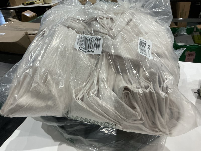 Condition photo showing Good Condition for Cream Linen Back Tab Curtains 84 Inch Length for Living Room 2 Panel Set Neutral Modern Farmhouse Window Privacy Semi Sheer Linen Drapes Rustic Pinch Pleated Look Curtain Natural Ivory Colored 52"W x 84"L (Pack of 2) Natural
