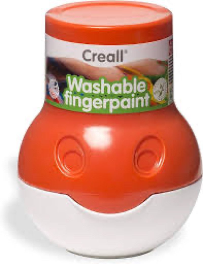 American Educational Products A-07509 Creall - Mini-finger-paint, Orange, 500 Ml 6 pack different color 