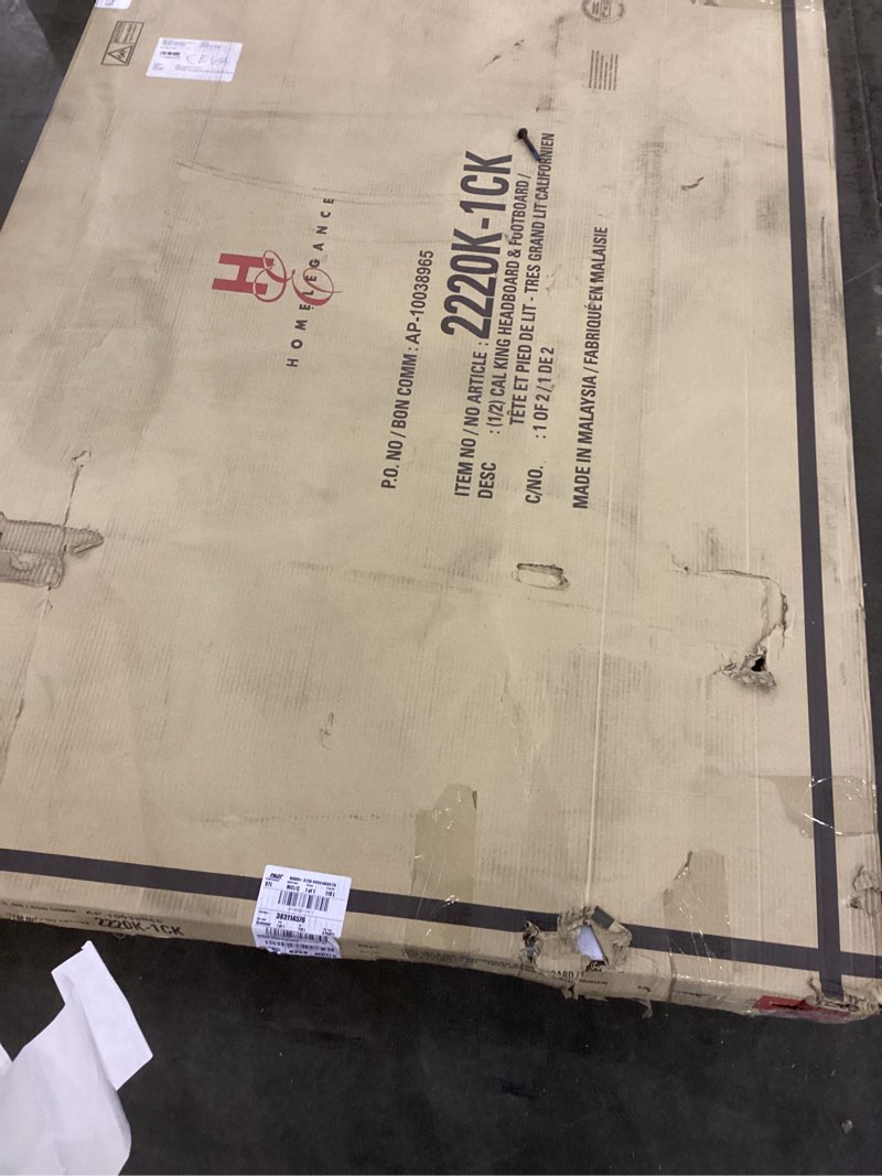 Cal king headboard and footboard