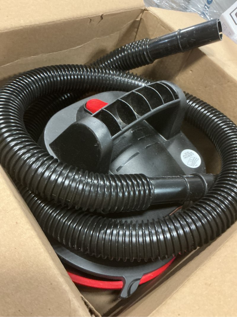 Condition photo showing As Is for craftsman cmxevbe17250 2.5 gallon 2.5 peak hp wet/dry shop vac, portable shop vacuum wet and dry with filter bag, hose and attachments for cleaning in the home