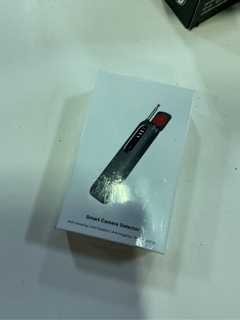 Condition photo showing New/Like New for hidden camera detector for travel & hotel, 2026 upgraded wireless spy camera finder, rf signal scanner & bug detector, 5 sensitivity levels, 4 modes, 25h working time
