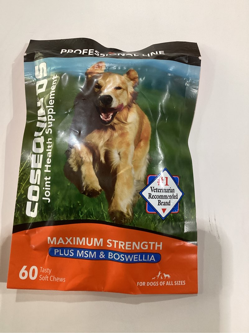 Condition photo showing New/Like New for Nutramax Laboratories Cosequin DS Plus MSM Professional Line for Dogs, 60 Soft Chews 1 Pack, EXPIRES 3/2026