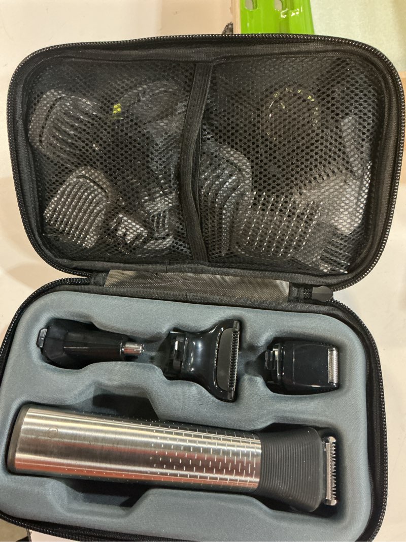 Condition photo showing Good Condition for norelco philips multigroom 9000 series, all-in-one trimmer, beard trimmer and hair clipper, 25-piece/27-length men's grooming kit for beard, face, nose, ear and body, travel kit, mg9522/50 mg9522/50 - 22 pieces steel