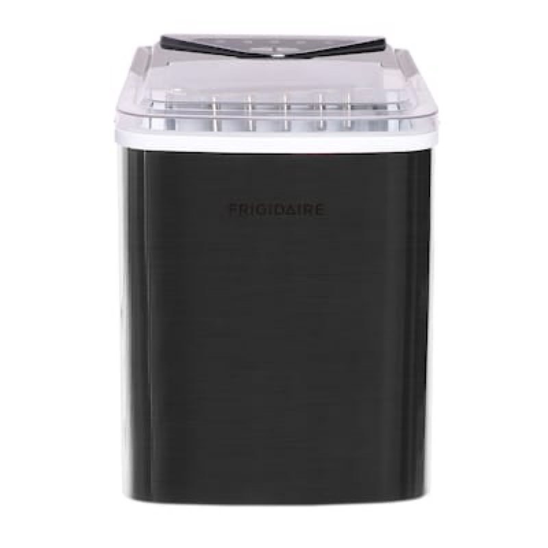 frigidaire 26-lb ice per day portable/countertop bullet ice maker ( black stainless ) item #6546229 | model #efic123-ssblack