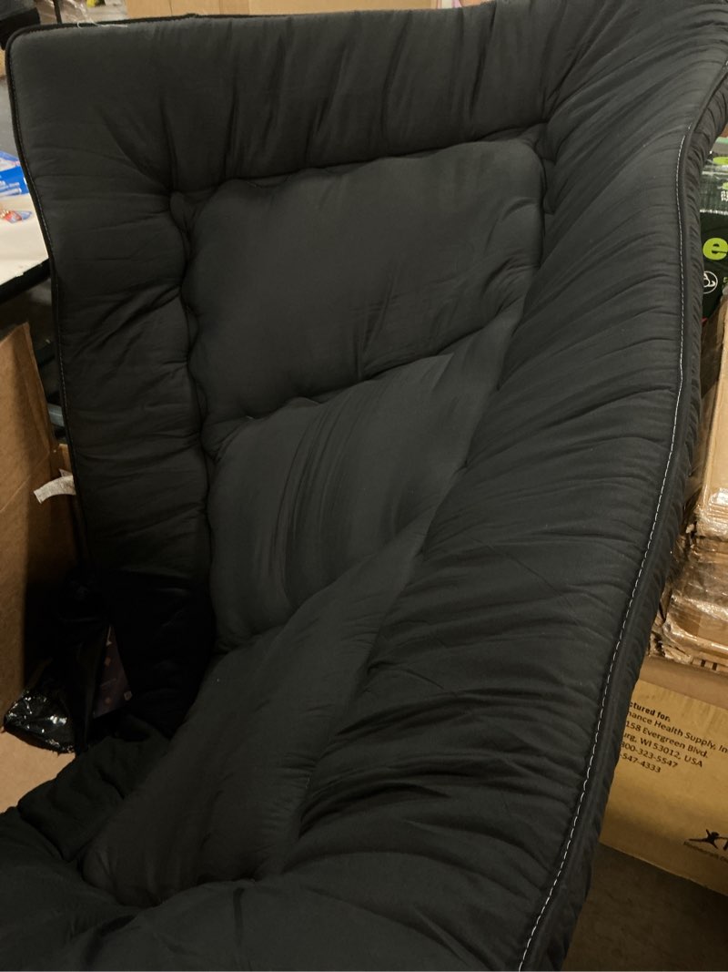 Condition photo showing Good Condition for Japanese Floor Mattress, 3.5" Thicken Futon Mattress Tatami Mat, High Density Foam Support for Adult Kids Sleep, Portable Futon Sofa Bed for Camping, Pet Mat, Full 80"x 54"?Black? Black Full (80”L × 54“W)