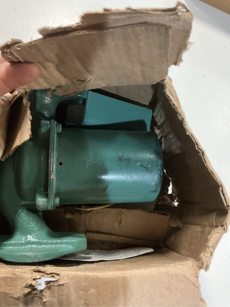 Condition photo showing As Is for taco 007-f5 cast iron circulator, 1/25 hp