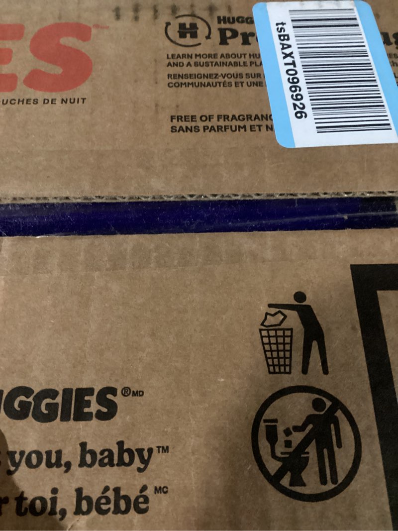 Condition photo showing Good Condition for Huggies Size 6 Overnites Baby Diapers: Overnight Diapers, Size 6 (35+ lbs), 84 Ct (2 Packs of 42), Packaging May Vary Size 6 84