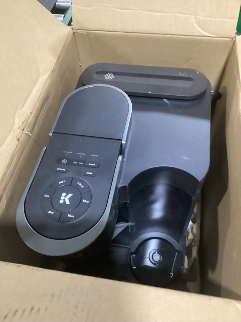 Condition photo showing As Is for keurig k-brew+chill iced or hot single-serve k-cup coffee maker with multistream and quickchill technology, 70oz. removable reservoir