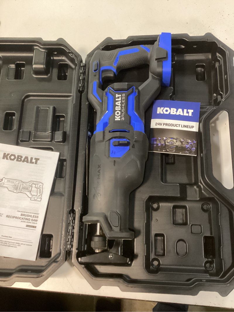 Condition photo showing Good Condition for kobalt xtr 24-volt variable speed brushless cordless reciprocating saw ( )