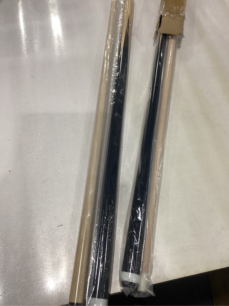 Condition photo showing New/Like New for Pool Cue Sticks – 42"/48"/58" Billiard Cues with 13mm Leather Tip – 17oz/18oz Standard or 20oz Heavy – Set of 2 or 4 – Durable 2-Piece Pool Sticks for Beginners, Adults, Home & Bar 58" set of 2 20OZ