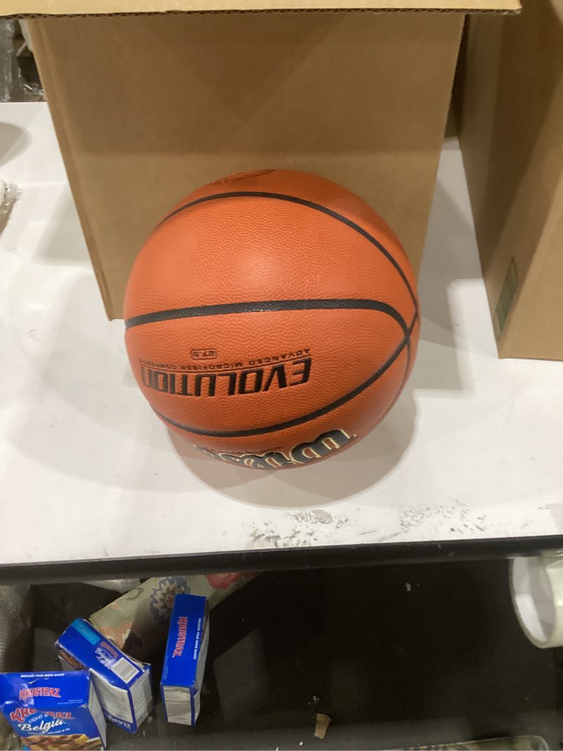 Condition photo showing Good Condition for WILSON Evolution Indoor Game Basketballs - Size 5, Size 6 and Size 7 Brown - Game Ball Size 5 - 27.5"