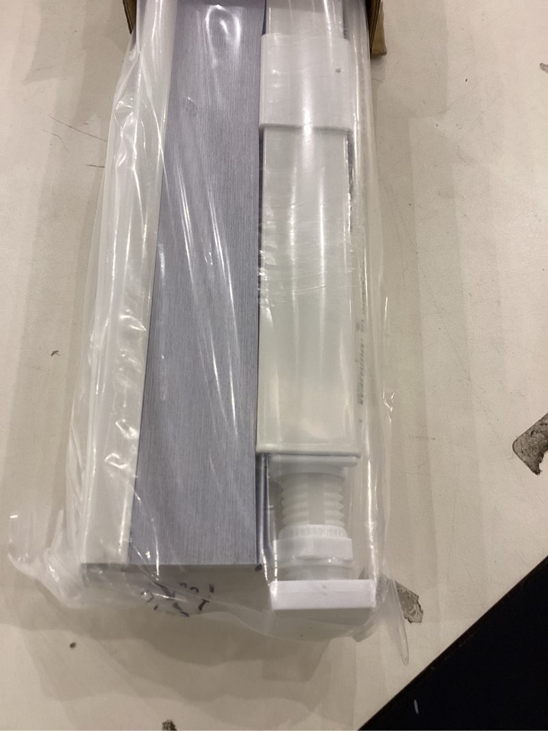 Condition photo showing New/Like New for LazBlinds Cordless Cellular Shades, No Tools No Drill Blackout Honeycomb Shades Pleated Blinds for Windows, 30'' W x 48'' H, Silver White Blackout-silver White 30'' W x 48'' H