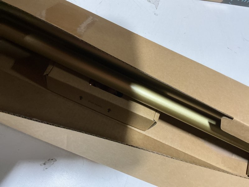 Condition photo showing Good Condition for TONIAL1 Inch Double Curtain Rods 36 to 72 Inch (3 to 6 ft), Heavy Duty Decorative Drapery Rod for Windows 24 to 68 Inch (6 to 5.7 ft) with Classic Cap Finial, Gold Gold 36-72"