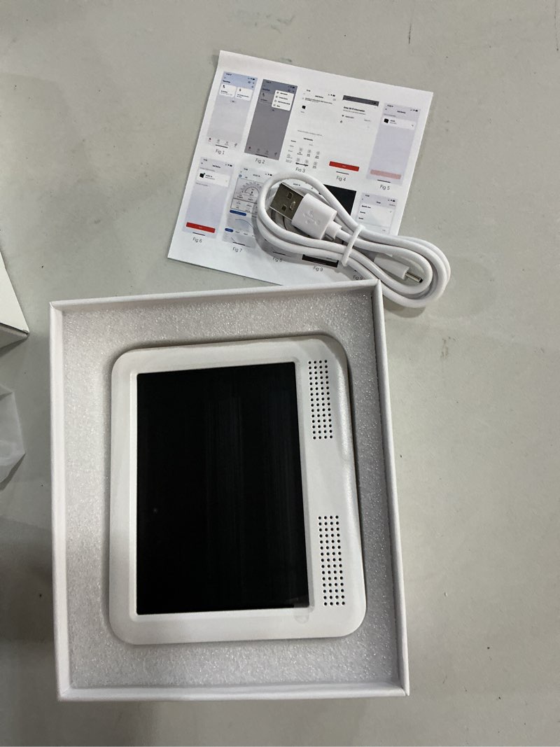 Condition photo showing Good Condition for indoor air quality monitor for home, co2 detector with pm2.5 pm10, formaldehyde tvoc sensor, aqi temperature humidity display?white?