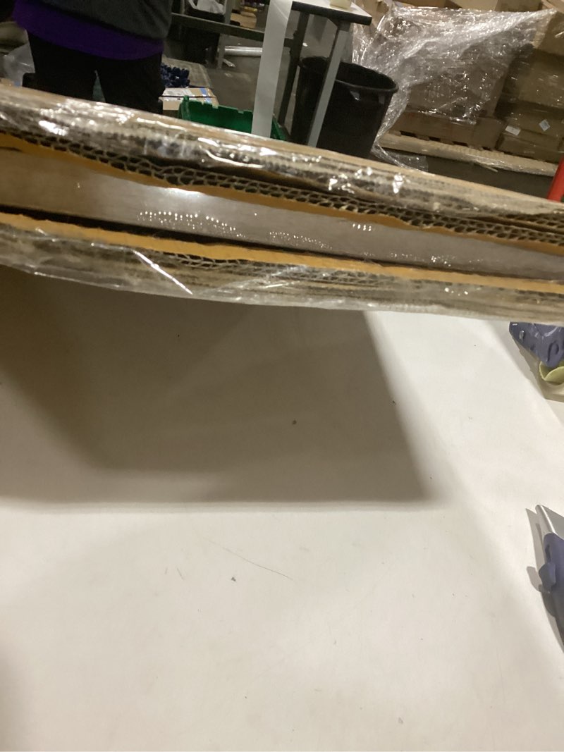 Condition photo showing Good Condition for Americanflat 24x34 Poster Frame with Polished Plexiglass - Use as 20x30 Frame with Mat or Display 24x34 Photo Without Mat - Hudson Collection - Wide Picture Frames for Wall Display - White White 24x34