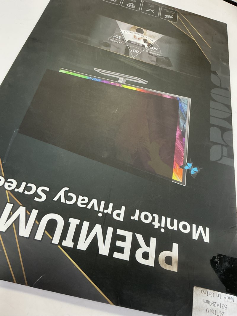 Condition photo showing Good Condition for 24 Inch Monitor Privacy Screen Computer Screen Privacy Filter for 16:9 Widescreen Monitors Anti-Glare Blue Light Filter Cover