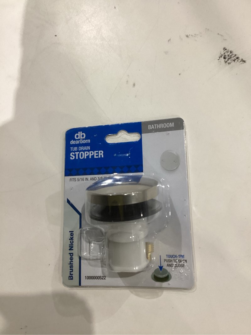 Condition photo showing Good Condition for dearborn touch toe stopper - brushed nickel
