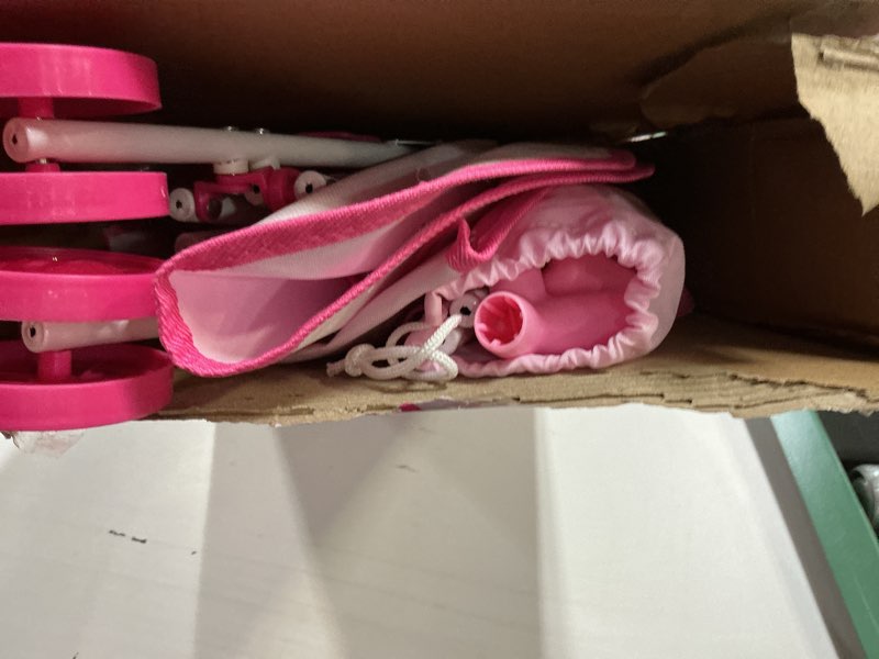 Condition photo showing Good Condition for ANIVIA Baby Doll Stroller Set - Includes Stroller, Crib, Play Mat, Feeding Toy, Diaper Bag - Nursery Role Play Set (11" Doll Included) DB002A-PINK