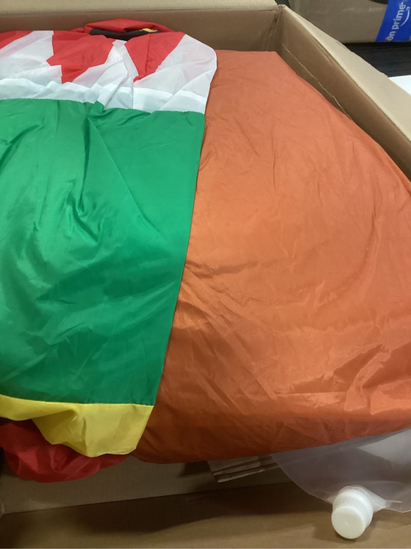 Condition photo showing Good Condition for WBHome 10 Ft Christmas Inflatable Gingerbread Candy House with Nutcrackers Outdoor Decorations, Giant Xmas Blow Up Yard Decor with Built-in LED Light for Lawn Home Party Indoor Outdoor