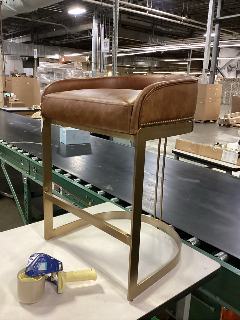 Bradley Genuine Leather Bar & Counter Stool