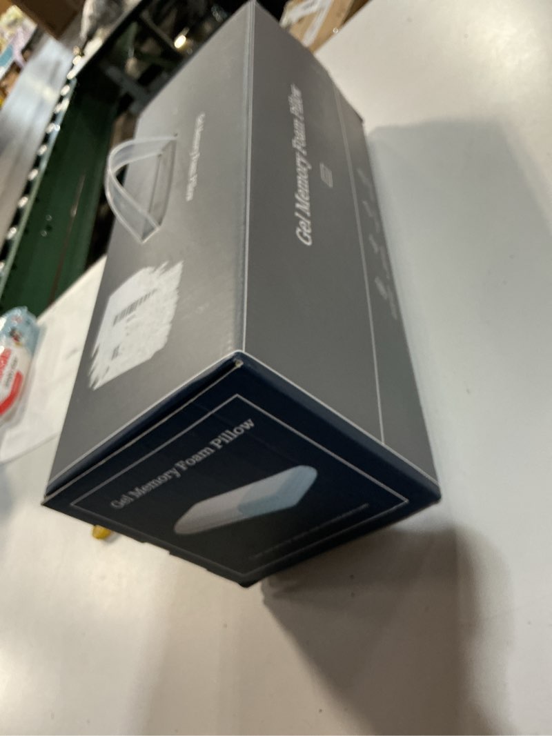 Condition photo showing New/Like New for Weekender Gel Memory Foam Pillow - Queen Size - 1-Pack - Medium Plush Feel - Neck and Shoulder Support - Side, Stomach, and Back Sleepers - Home, Hotel, & Hospital Essentials - CertiPur Certified Queen 1 Pack