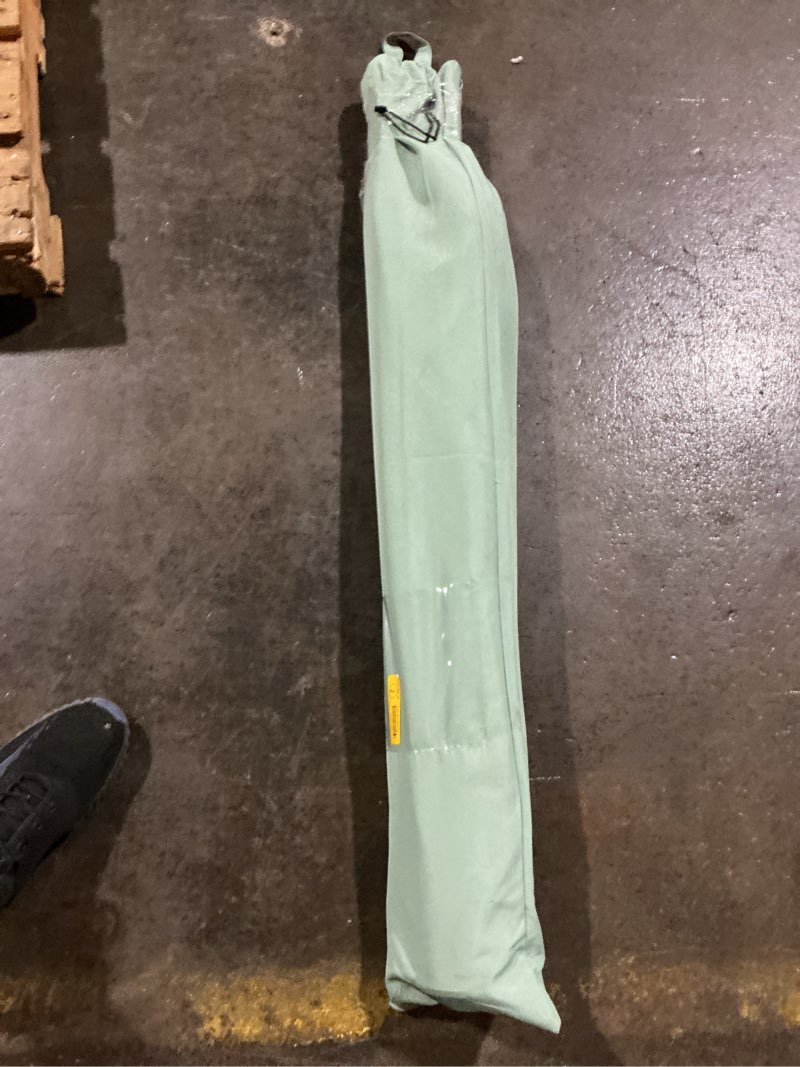 Condition photo showing Good Condition for (missing hardware)style selections 7.5-feet steel green push-button tilt market patio umbrella