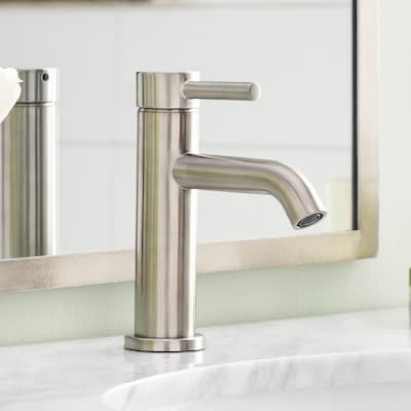 allen + roth harlow simplefit brushed nickel pvd single hole 1-handle watersense
