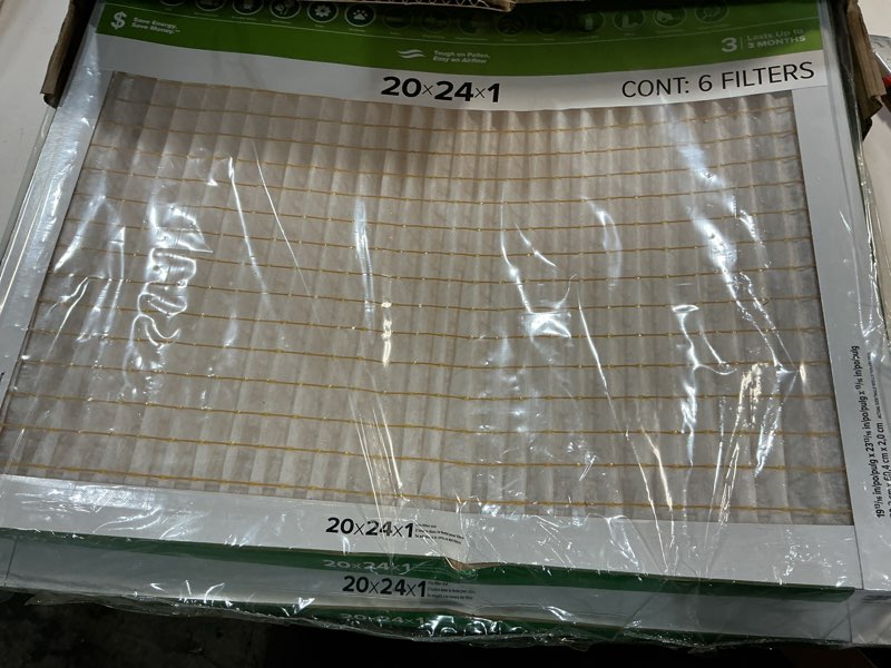 Condition photo showing Good Condition for filtrete 20x24x1 ac furnace air filter, mpr 700, merv 8, tough on pollen, easy on airflow, 3-month pleated 1-inch electrostatic air cleaning filter, 6-pack (actual size 19.81 x 23.81 x 0.81 in)