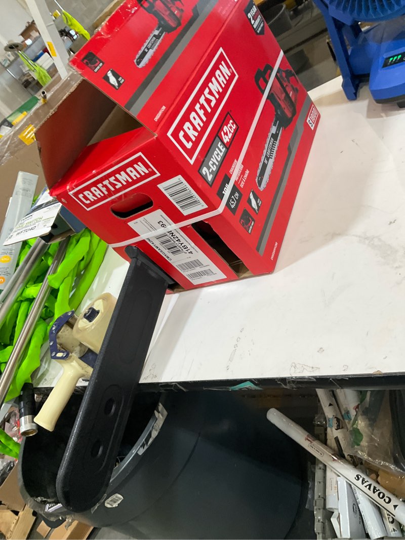 Condition photo showing As Is for craftsman s1800 42-cc 2-cycle 18-in gas chainsaw
