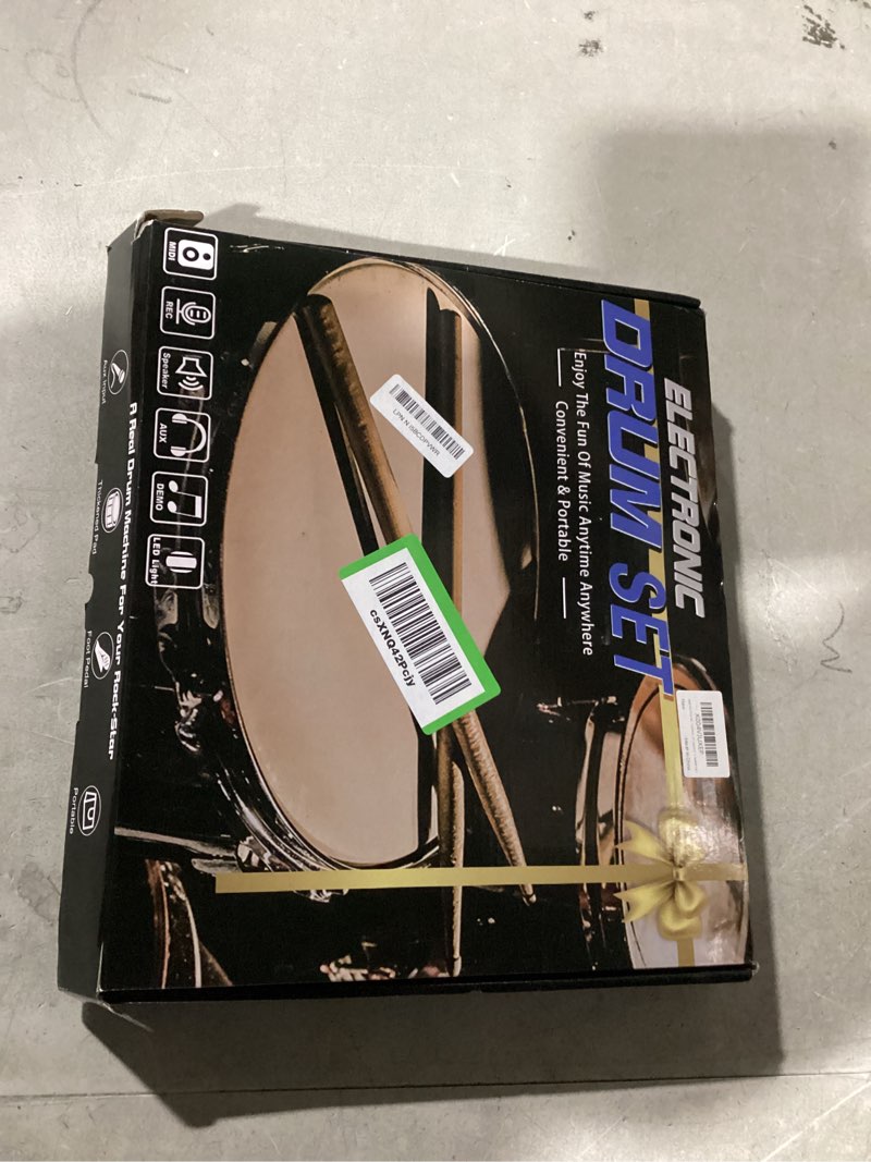 Condition photo showing Good Condition for similar to- alesis nitro max kit compact electric drum kit with quiet mesh pads, 10\" dual-zone snare, bluetooth, 440+ bfd sounds, drumeo, usb midi, kick pedal nitro max - drum set only