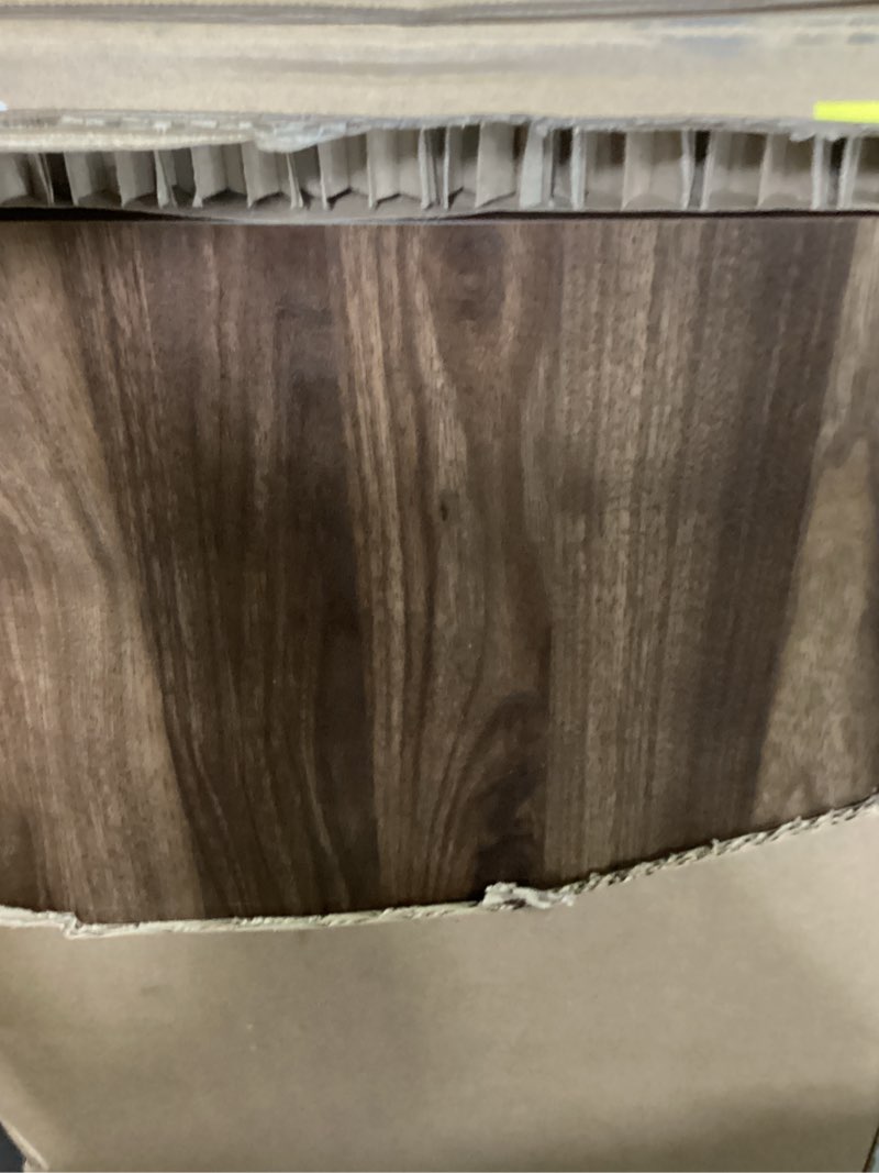Condition photo showing As Is for closetmaid 6108 decorative 4-cube storage organizer, dark chestnut