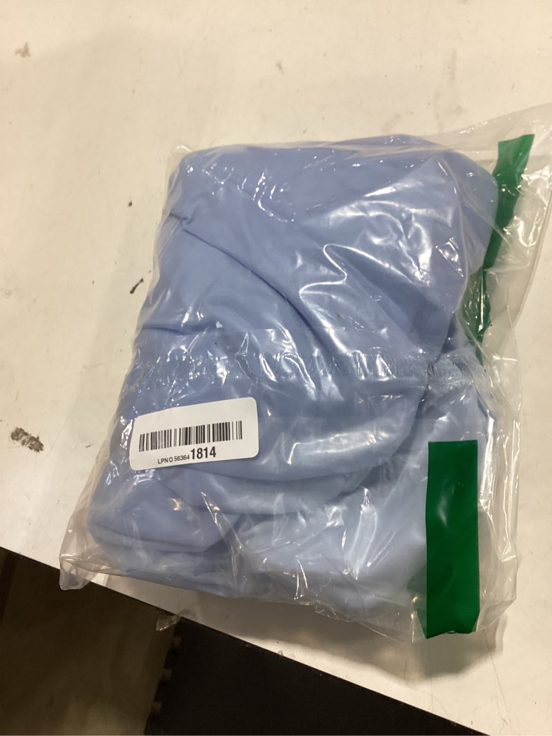 Condition photo showing Good Condition for abociw women's tennis dress halter backless athletic dress built in bra& shorts layer mesh hem workout golf dress halter light blue x-small
