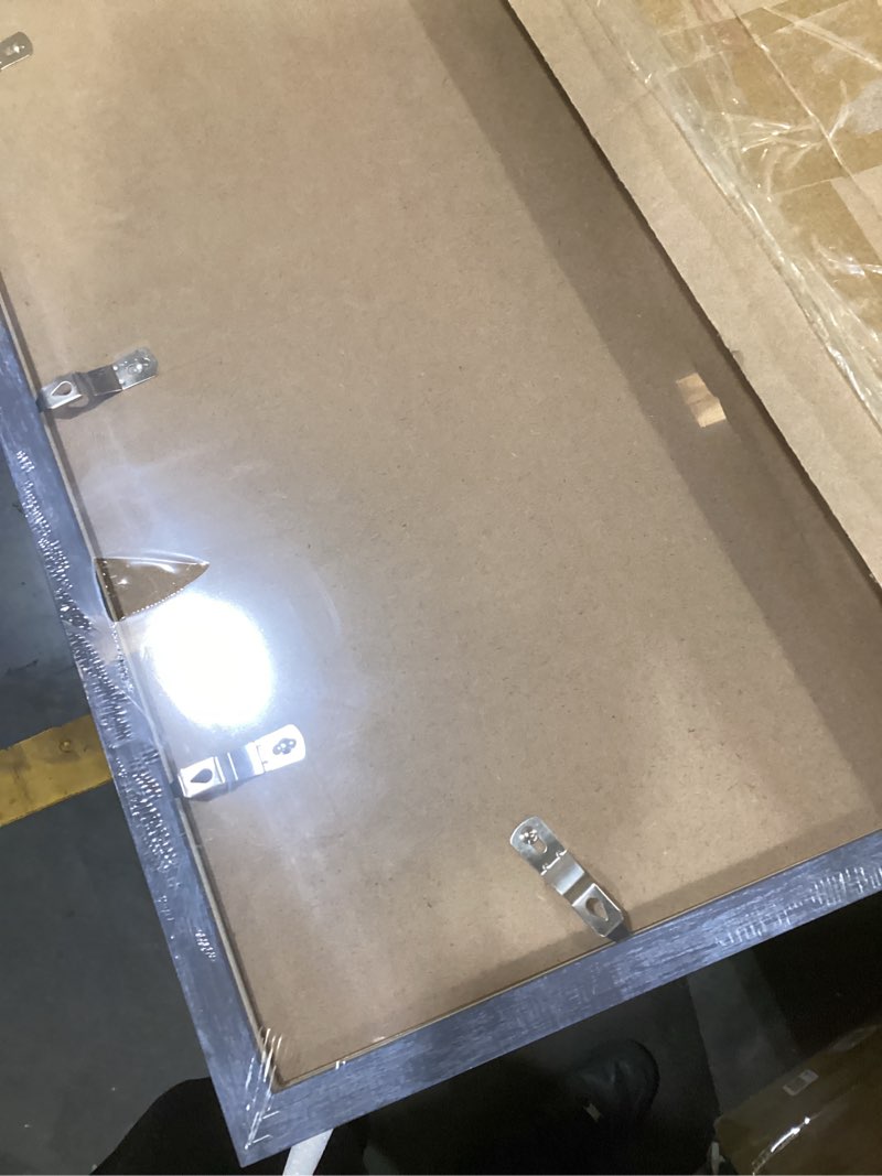 Condition photo showing New/Like New for 20x40 Frame Rustic Blue, 40x20 Picture Poster Frame, Horizontal Vertical Hanging, 20 by 40 Wall Gallery Family Concert Portrait Photo Frame Anniversary/Birthday/Wedding/Thank you/Christmas Gift