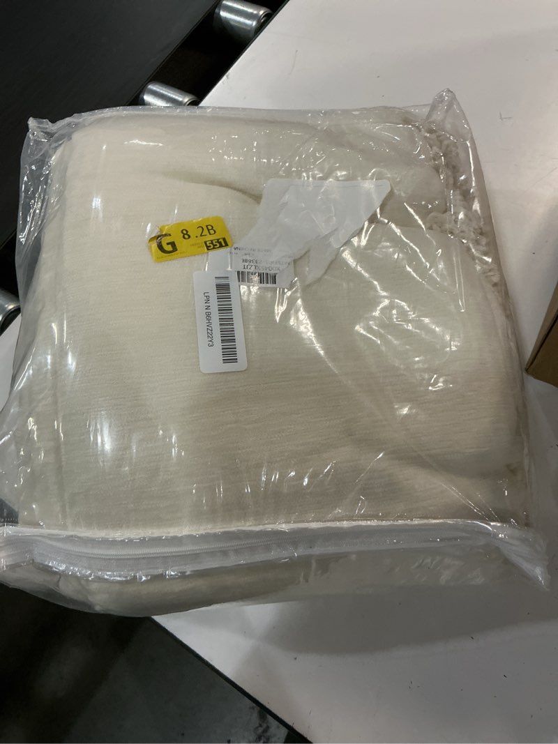 Condition photo showing Good Condition for meetsky oversized couch cover sofa cover for 3 cushion couch sofa ?washable sofa covers for living room sectional sofa covers for dogs couch protector, 91" x 150", beige 91" x 150" tassels edge-beige