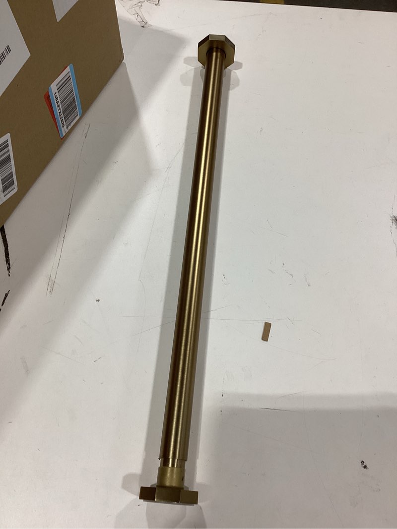 Condition photo showing Good Condition for Ivilon Tension Curtain Rod - Hexagonal Spring Tension Rod for Windows or Shower, 24 to 36 Inch, Warm Gold 24" to 36" Warm Gold