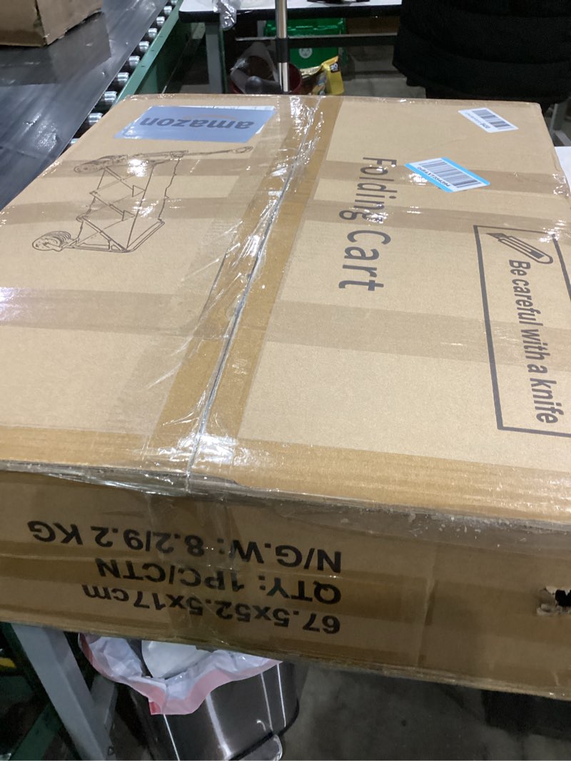 Condition photo showing Good Condition for 49" Extra Long Wagons Carts Foldable, 440 LBS Large Capacity Collapsible Wagon Heavy Duty with Wheels, Portable Utility Folding Wagon for Beach, Garden & Camping 440lbs