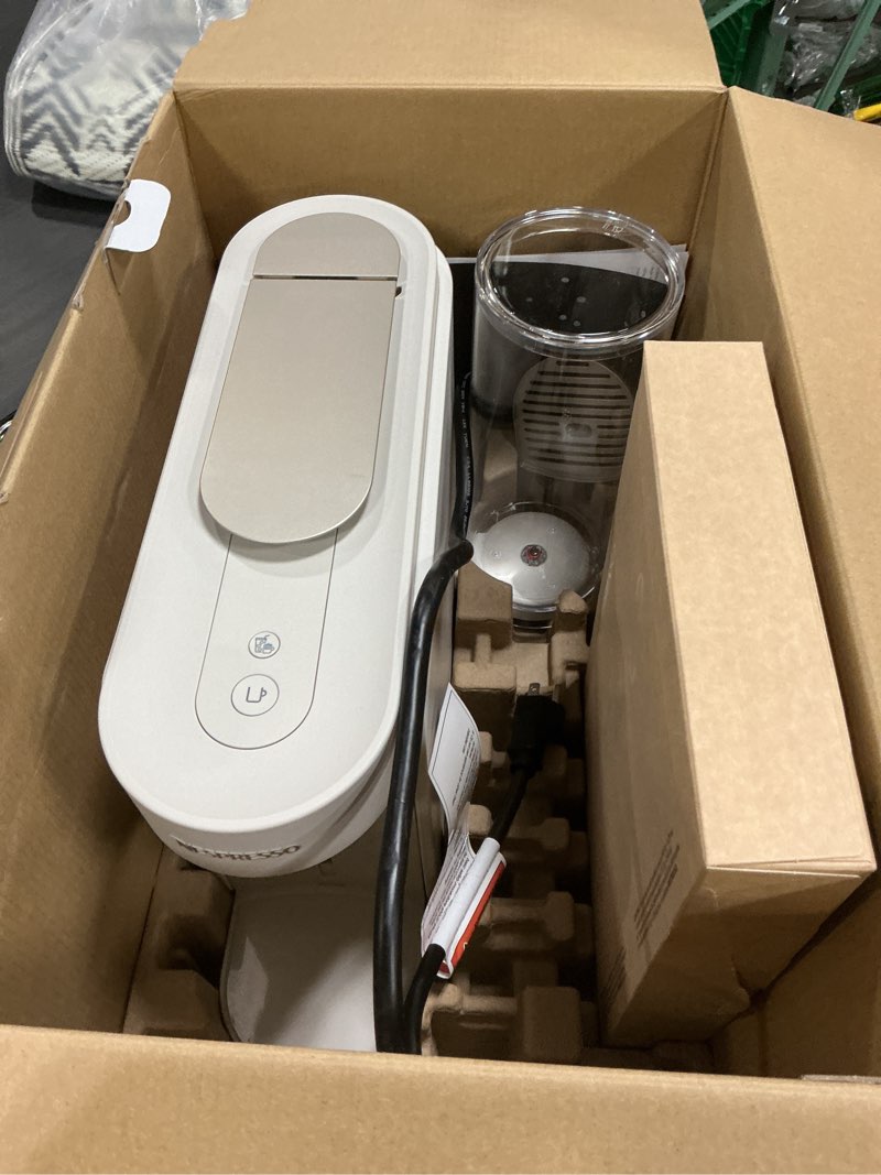 Condition photo showing Good Condition for nespresso vertuo up coffee and espresso maker by delonghi, white