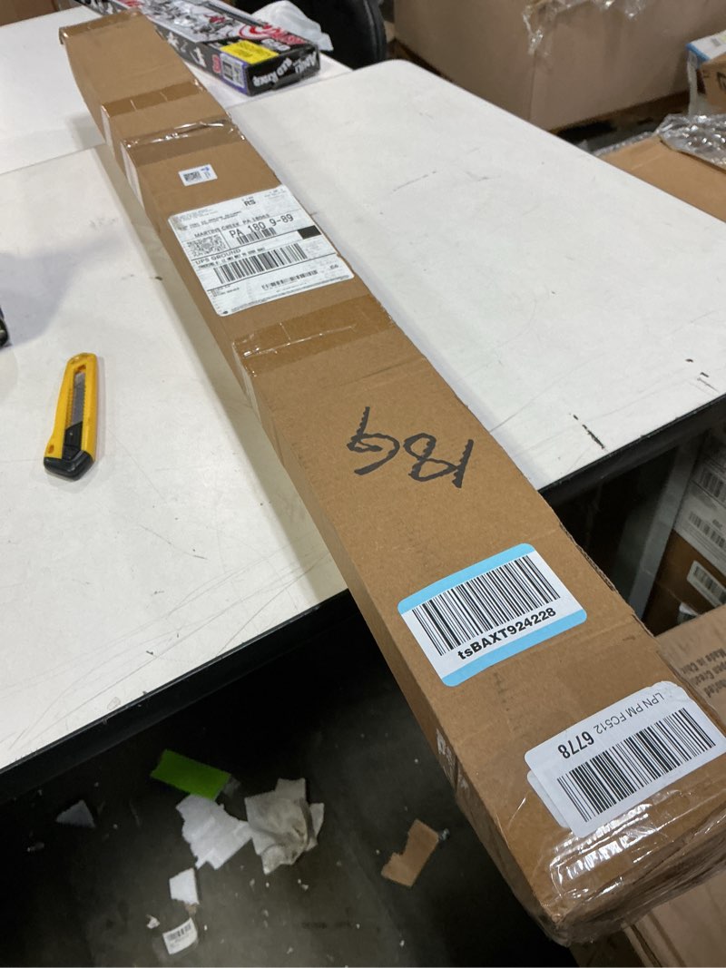 Condition photo showing As Is for Room Divider No Drilling Tension Curtain Rod Wall Divider for Room Separation (H) 43-120×(W) 35-200 inch Adjustable, Heavy Duty Partition Space Separator Freestanding Tension Curtain Stand, Black Black (W)72-200 inch