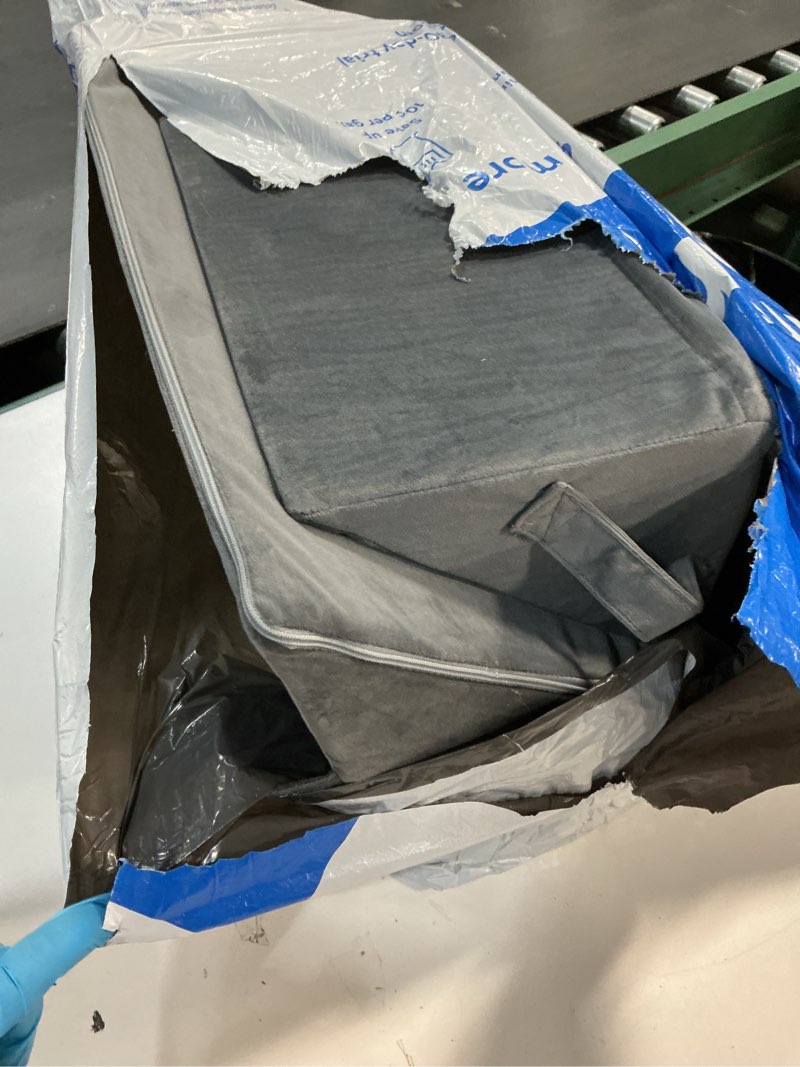 Condition photo showing As Is for Wedges for Bed Positioning, Side Wedge Pillows for Seniors 3PCS, Multifunction Positioning Wedge Pillow for Sleeping and Back Pain Relief, Wedge Pillow for Bed Sores, Knee Elevated Grey