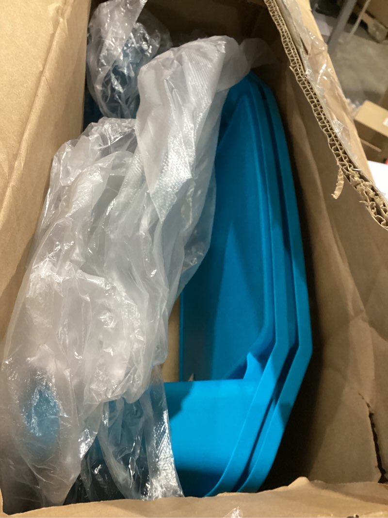 Mind Reader Kids Lap Desk, Portable Activity Tray with Side Storage, Stackable Plastic Desk for Draw