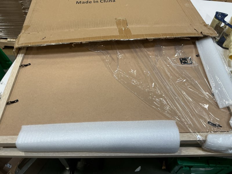 Condition photo showing Good Condition for 20x24 Picture Frame with Mat for 16x20 Set of 3, Natural Wood Grain 20x24 Frame for Wall Mounting (3 Pack, Natural) 20x24 - 3 pack Natural